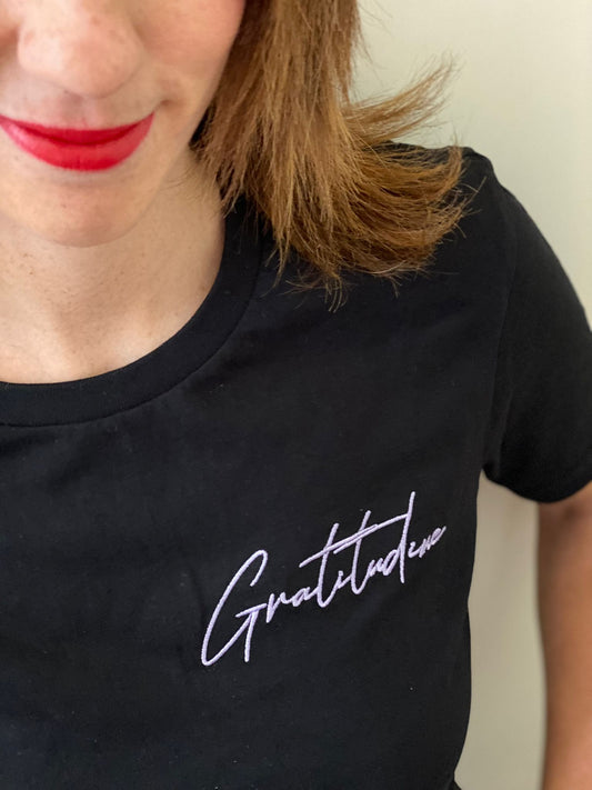 T-Shirt Gratitudine- 100% Cotone Organico